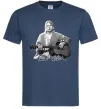 Чоловіча футболка Курт Кобейн з гітарою Темно-синій Чоловіча футболка Курт Кобейн з гітарою Темно-синій фото