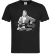 Чоловіча футболка Курт Кобейн з гітарою Чорний Чоловіча футболка Курт Кобейн з гітарою Чорний фото