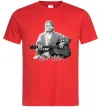 Чоловіча футболка Курт Кобейн з гітарою Червоний Чоловіча футболка Курт Кобейн з гітарою Червоний фото