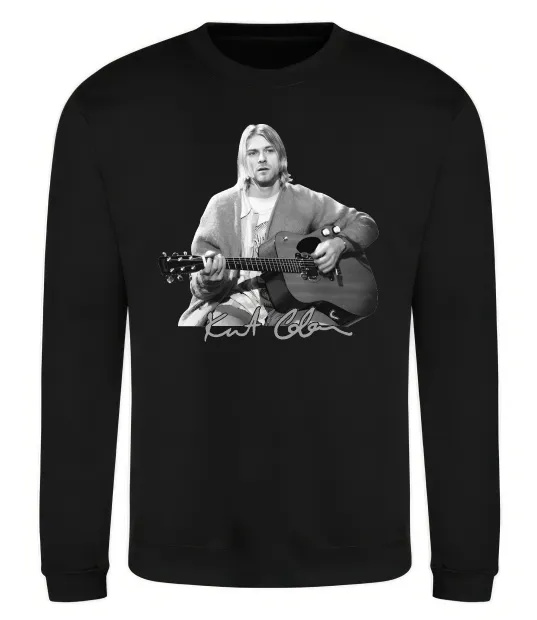Свитшот Курт Кобейн з гітарою Черный фото