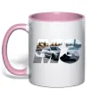 Чашка з кольоровою ручкою BMW M3 drift Ніжно рожевий Чашка з кольоровою ручкою BMW M3 drift Ніжно рожевий фото
