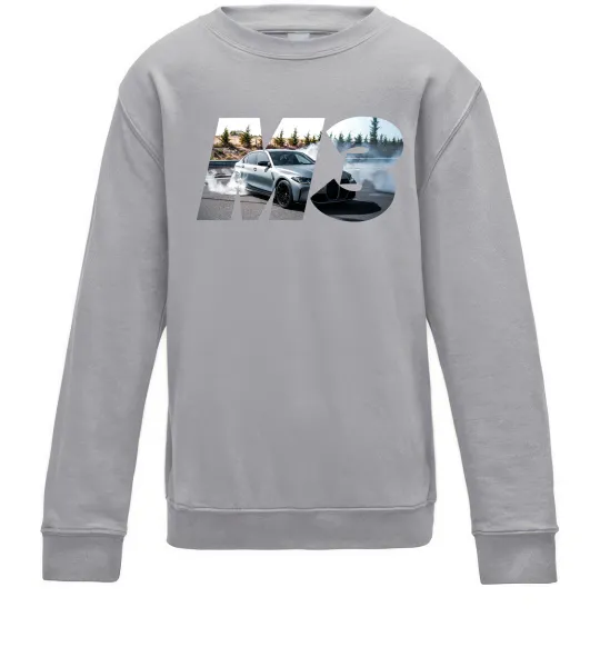 Дитячий світшот BMW M3 drift Сірий меланж фото