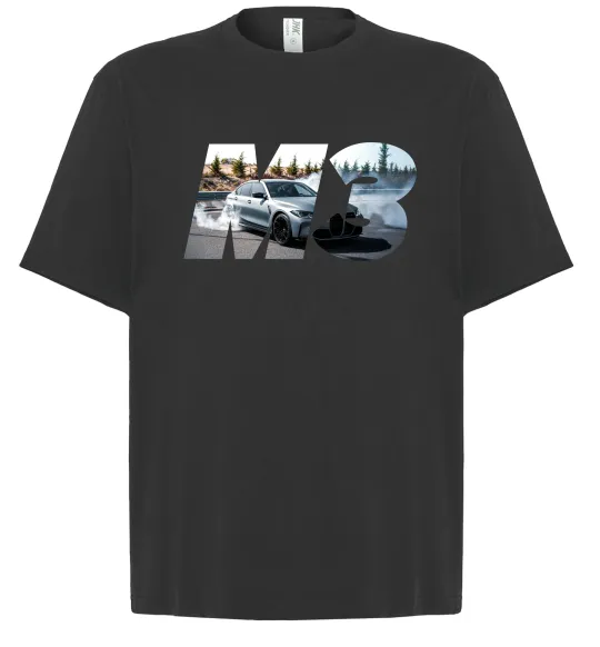 Футболка Оверсайз BMW M3 drift Чорний фото