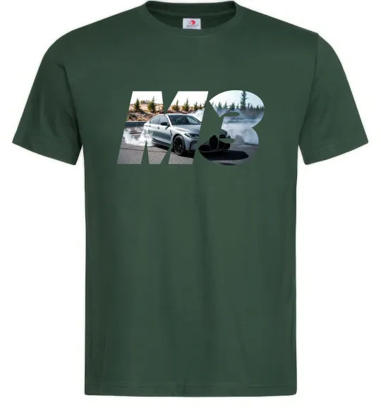 Чоловіча футболка BMW M3 drift Темно-зелений фото