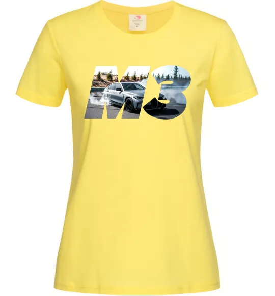 Жіноча футболка BMW M3 drift Лимонний фото