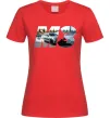 Жіноча футболка BMW M3 drift Червоний Жіноча футболка BMW M3 drift Червоний фото