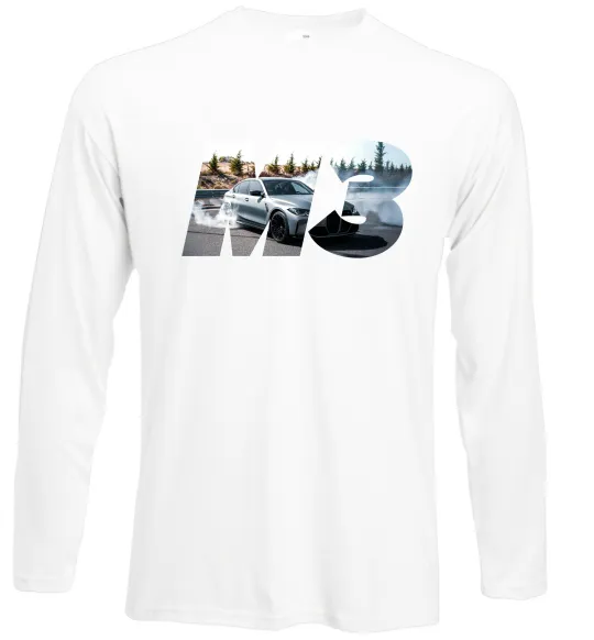 Лонгслів BMW M3 drift Білий фото