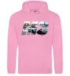 Женская толстовка (худи) BMW M3 drift Розовый фото