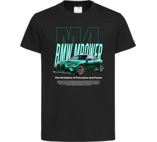 Дитяча футболка BMW M4 Чорний фото