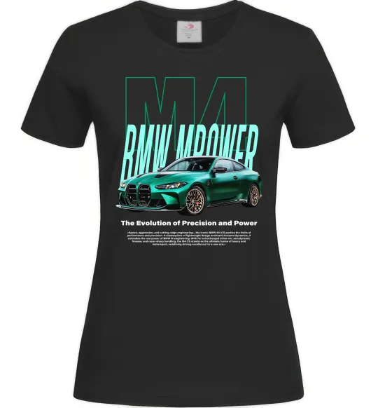 Жіноча футболка BMW M4 Чорний фото