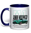 Чашка з кольоровою ручкою BMW M4 Глибокий темно-синій Чашка з кольоровою ручкою BMW M4 Глибокий темно-синій фото