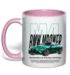 Чашка з кольоровою ручкою BMW M4 Ніжно рожевий Чашка з кольоровою ручкою BMW M4 Ніжно рожевий фото