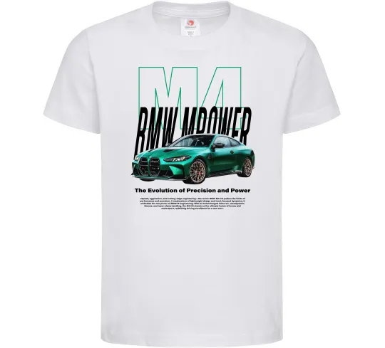 Дитяча футболка BMW M4 Білий фото
