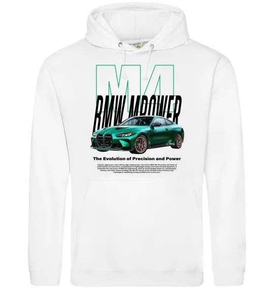 Жіноча толстовка (худі) BMW M4 Білий фото