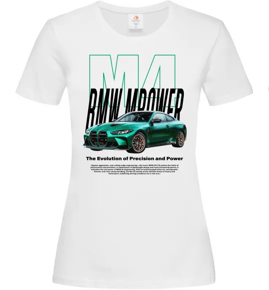 Жіноча футболка BMW M4 Білий фото
