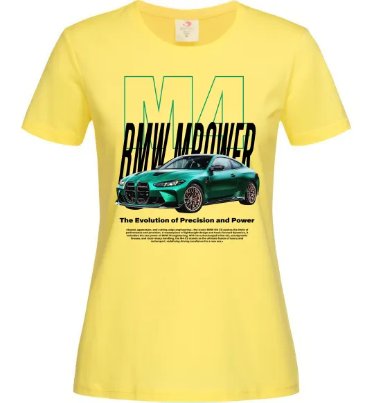 Жіноча футболка BMW M4 Лимонний фото