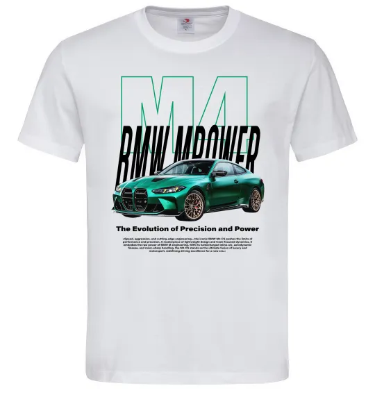 Чоловіча футболка BMW M4 Білий фото