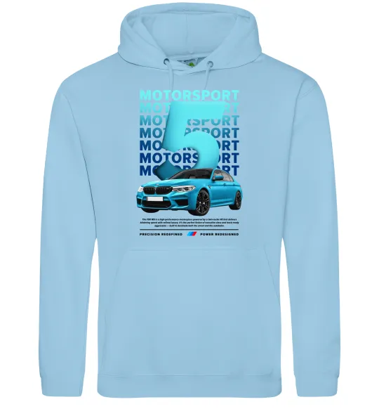 Чоловіча толстовка (худі) BMW M5 Блакитний фото