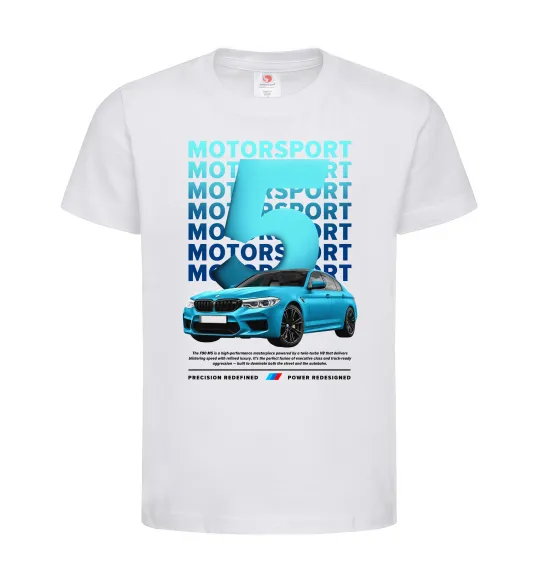 Детская футболка BMW M5 Белый фото