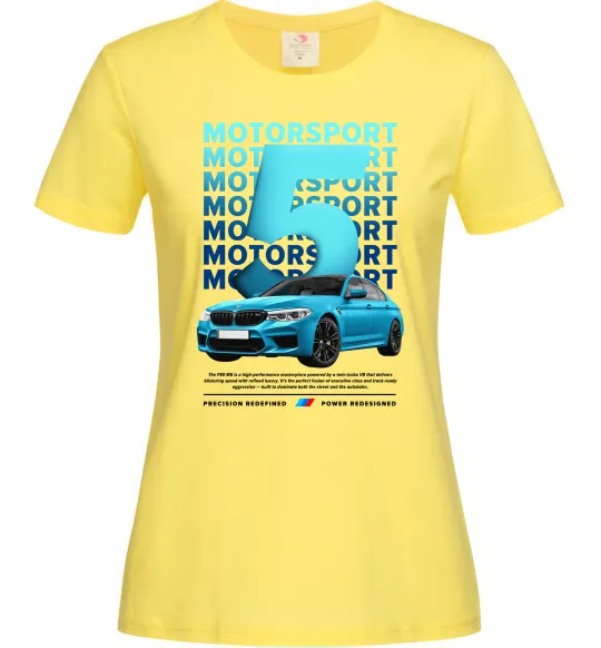 Жіноча футболка BMW M5 Лимонний фото