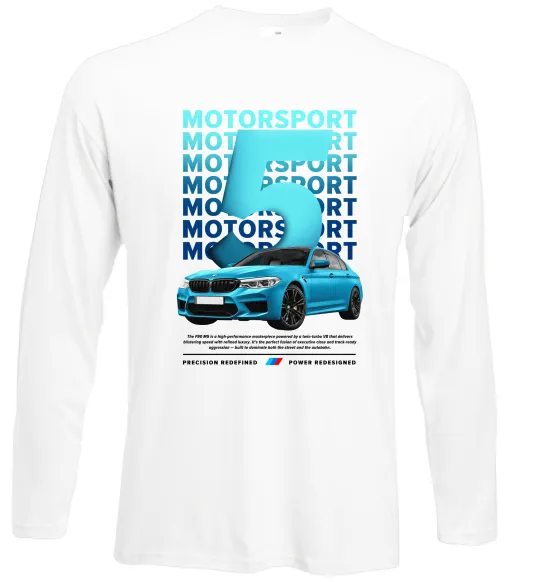 Лонгслів BMW M5 Білий фото