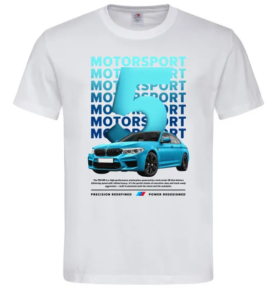 Чоловіча футболка BMW M5 Білий фото