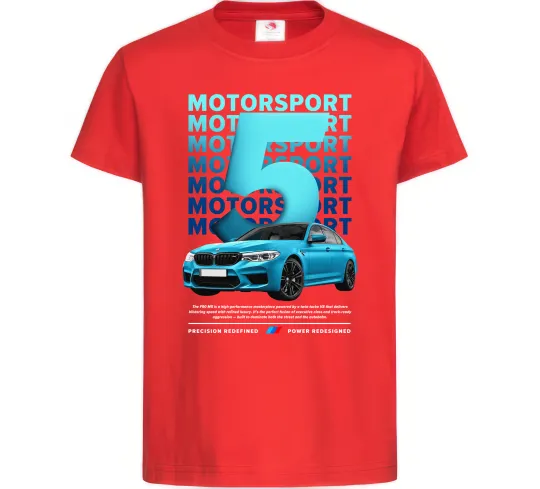 Дитяча футболка BMW M5 Червоний фото