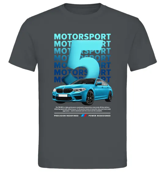 Чоловіча футболка BMW M5 Графіт фото