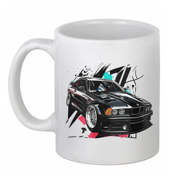 Чашка керамічна BMW art Білий фото