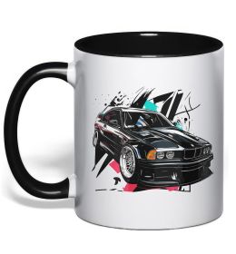 Чашка с цветной ручкой BMW art Чашка с цветной ручкой BMW art