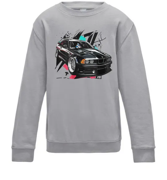 Дитячий світшот BMW art Сірий меланж фото