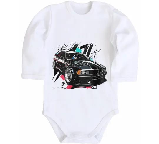 Дитячий бодік BMW art Білий фото