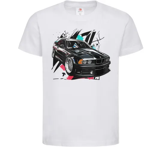 Дитяча футболка BMW art Білий фото