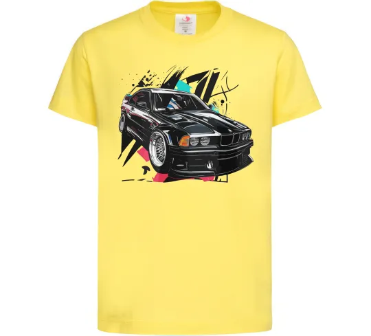 Дитяча футболка BMW art Лимонний фото