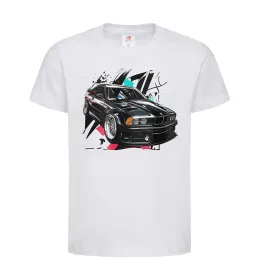 Дитяча футболка BMW art Білий фото