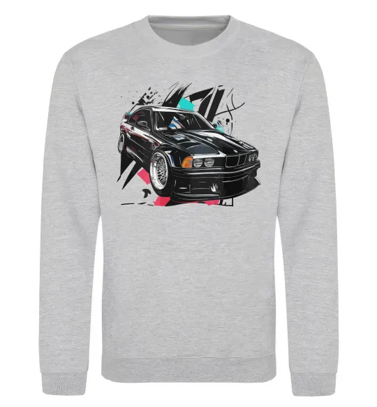 Свитшот BMW art Серый меланж фото