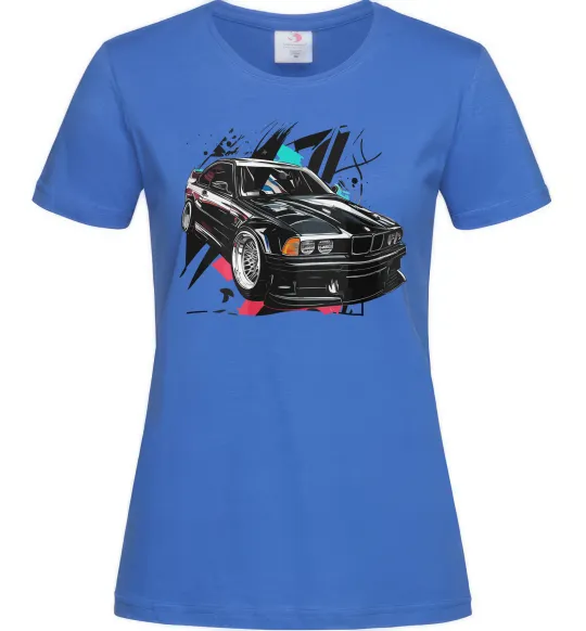 Жіноча футболка BMW art Яскраво-синій фото