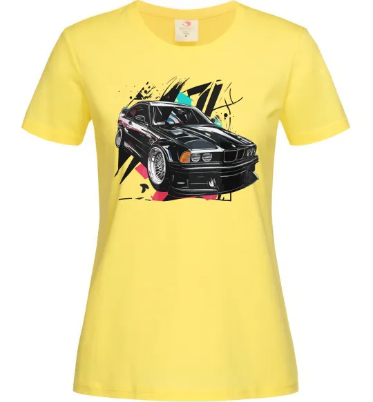 Жіноча футболка BMW art Лимонний фото