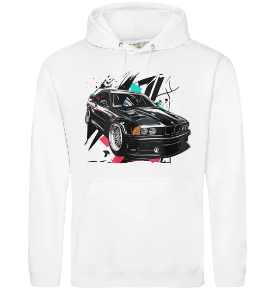 Чоловіча толстовка (худі) BMW art Білий фото