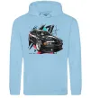 Мужская толстовка (худи) BMW art Голубой фото