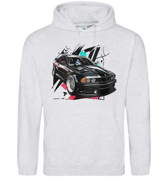 Жіноча толстовка (худі) BMW art Сірий меланж фото