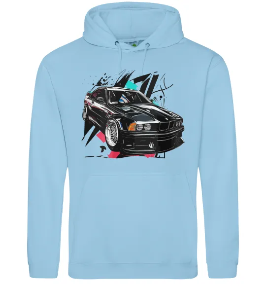 Жіноча толстовка (худі) BMW art Блакитний фото