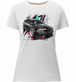 Жіноча преміум футболка BMW art