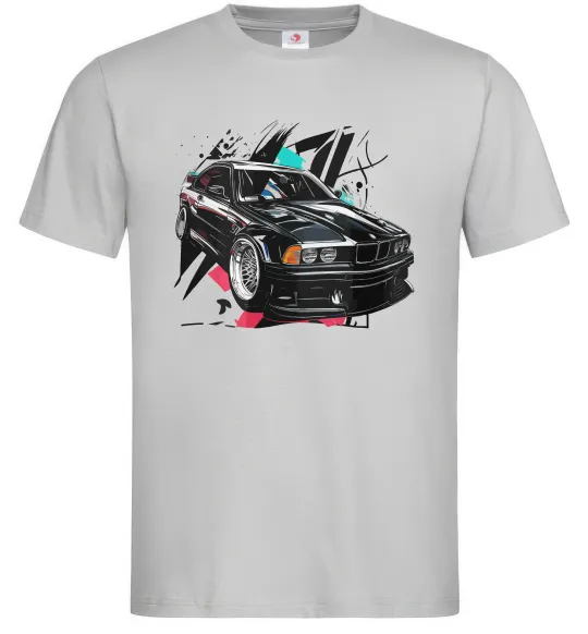 Чоловіча футболка BMW art Сірий фото