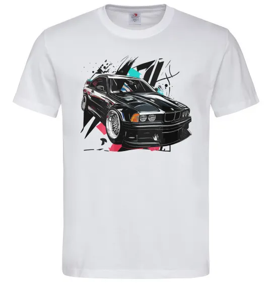 Чоловіча футболка BMW art Білий фото