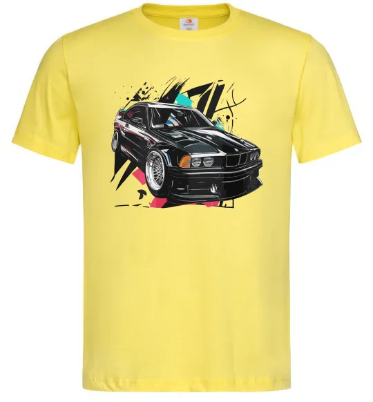 Чоловіча футболка BMW art Лимонний фото