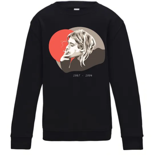 Дитячий світшот Курт Кобейн 1967-1994 Чорний фото