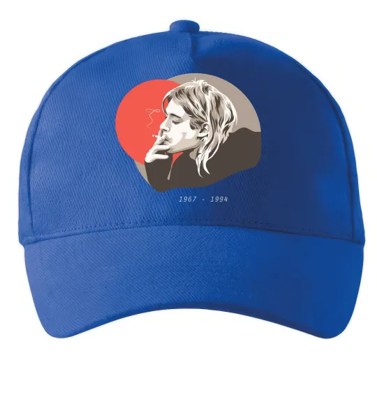 Кепка Курт Кобейн 1967-1994 Яскраво-синій фото