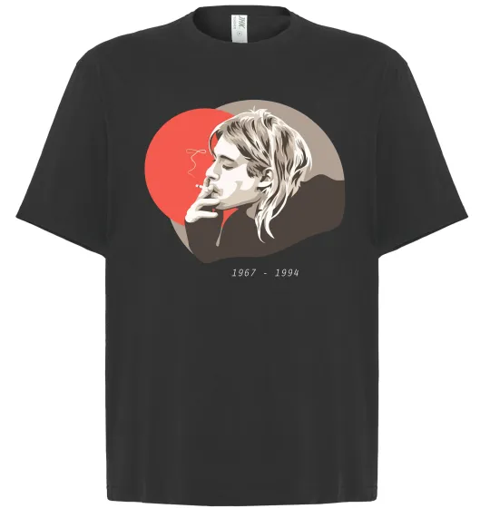 Футболка Оверсайз Курт Кобейн 1967-1994 Чорний фото