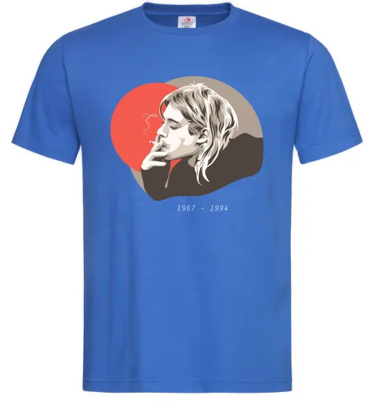 Чоловіча футболка Курт Кобейн 1967-1994 Яскраво-синій фото